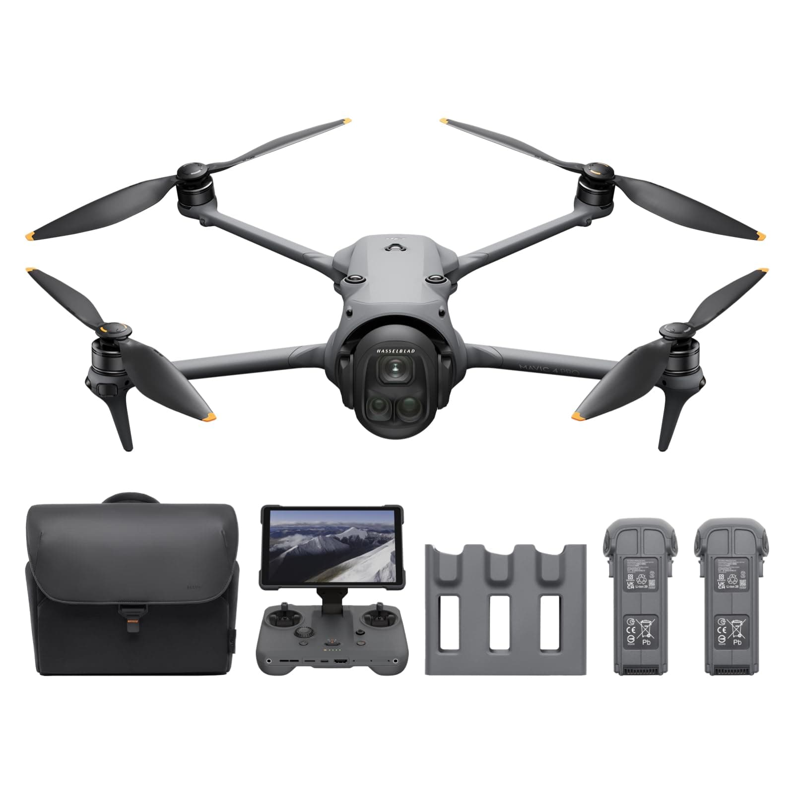 DJI Mavic 4 Pro 512GB Creator Combo with DJI RC Pro 2, Flagship Tri-Camera Drone with 100MP 4/3 CMOS Hasselblad Camera, 51-Min Max Flight Time, Three Batteries, Charging Hub, and More B0DS49VDHG-1