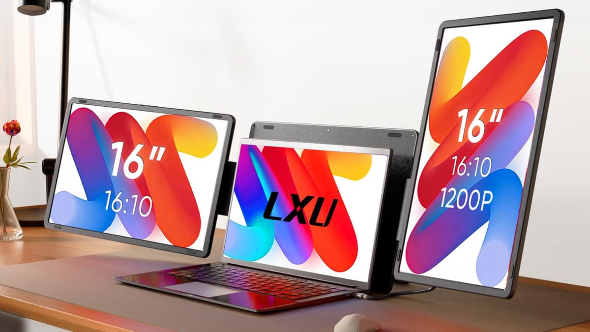 LXU S9G Extensor de Pantalla 16" 1200P 16:10 para Laptops 12-18.5", Plug and Play (No M1/M2/M3)
