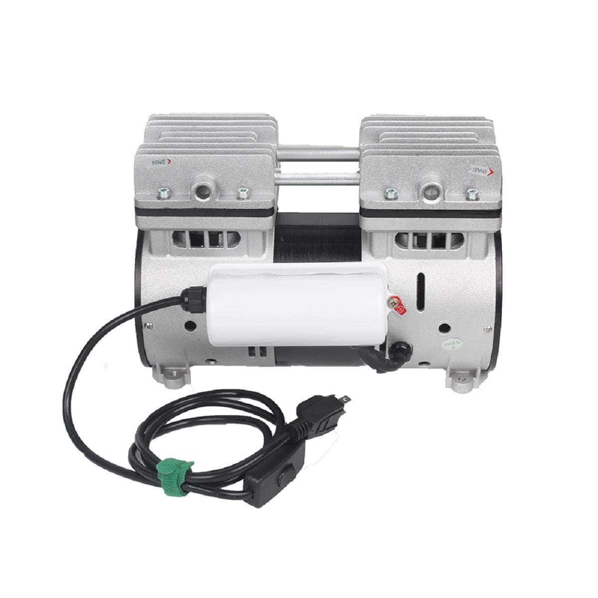 Maisi Bomba de vacío sin aceite 6 CFM 110V 780W con enchufe US, silenciosa HYW-780