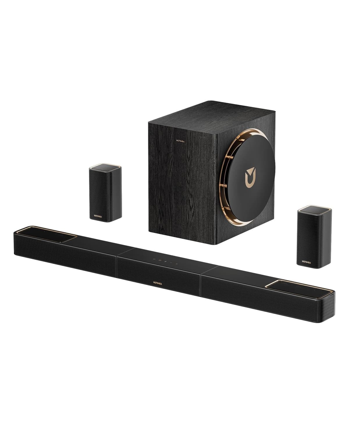 ULTIMEA Skywave X50 Sistema Surround Inalámbrico 5.1.4, Barra 760W con Dolby Atmos, 2 Surround, Subwoofer 8" y HDMI eARC U422A