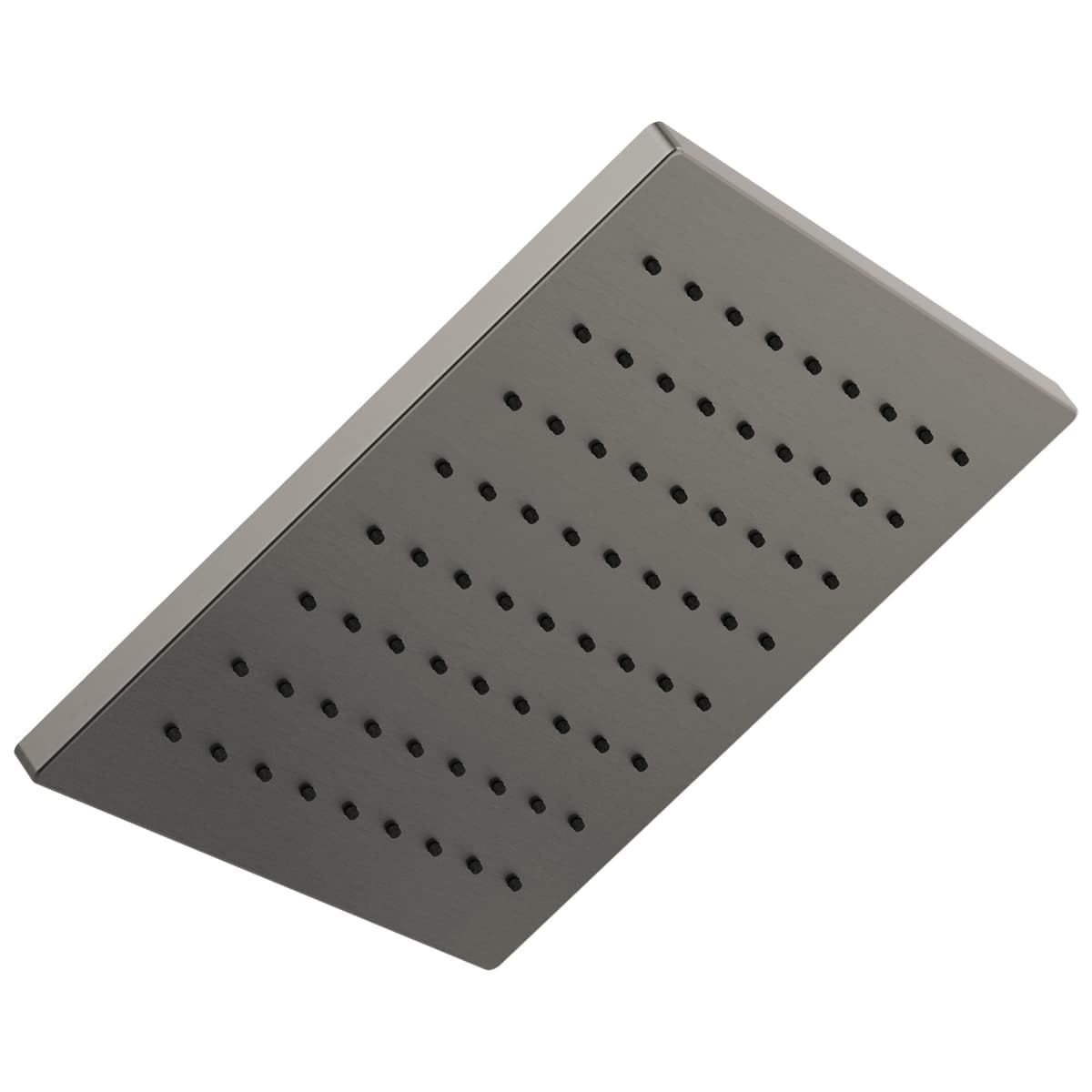 Cabezal de lluvia cuadrado Delta Black Stainless 12" Lumicoat 52159-KS-PR