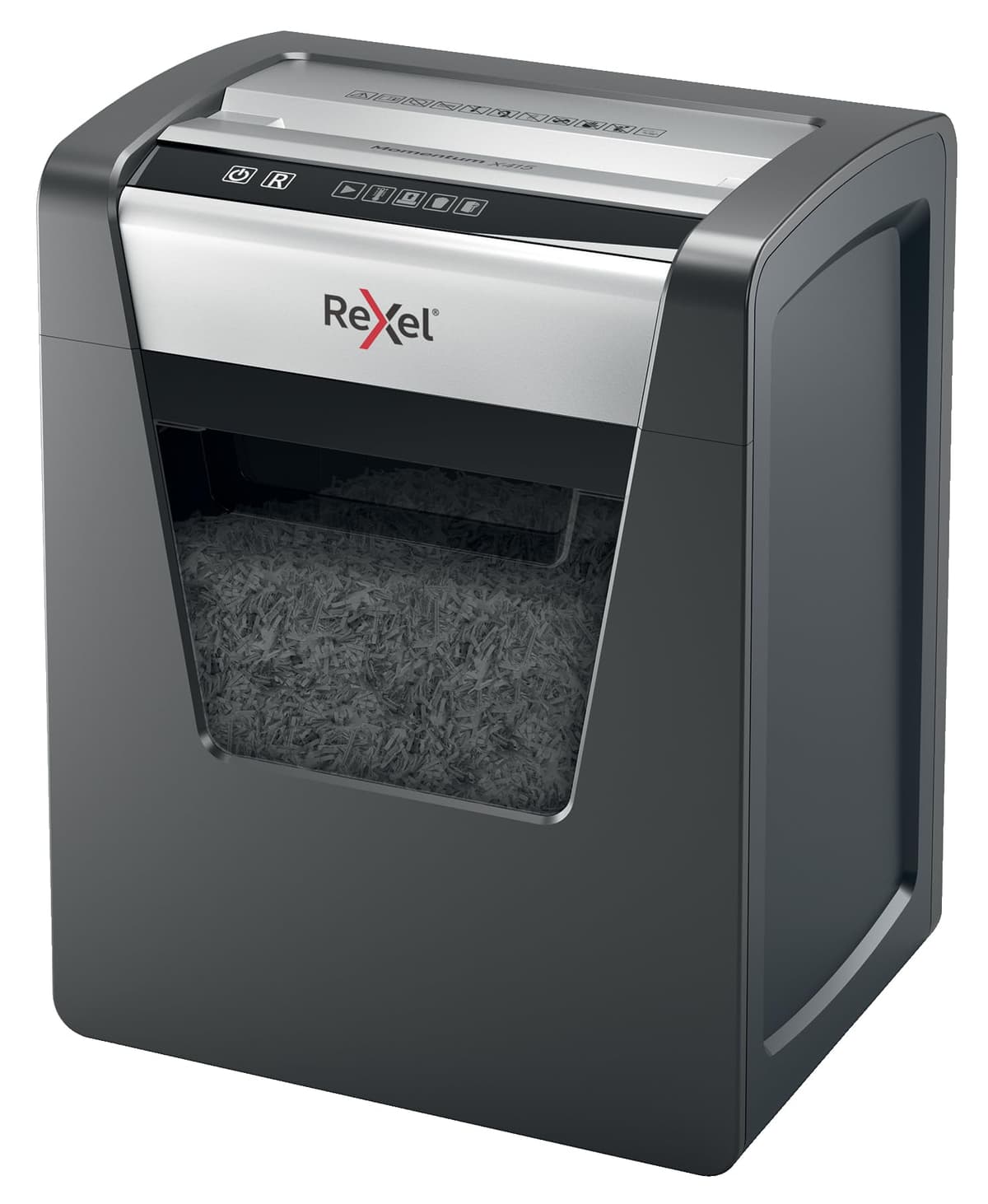 Rexel Momentum X415 Commercial Cross-Cut Paper Shredder, 15 hojas, 23 L, Negro 2104576