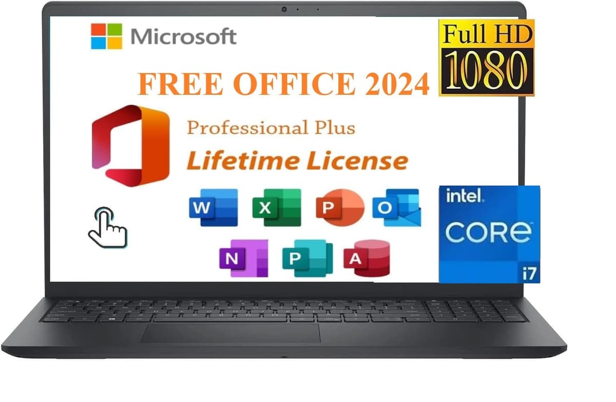 Dell Inspiron 15 3530 15.6" FHD Touch i7-1355U 64GB RAM 2TB SSD Windows 11 Pro Office 2024