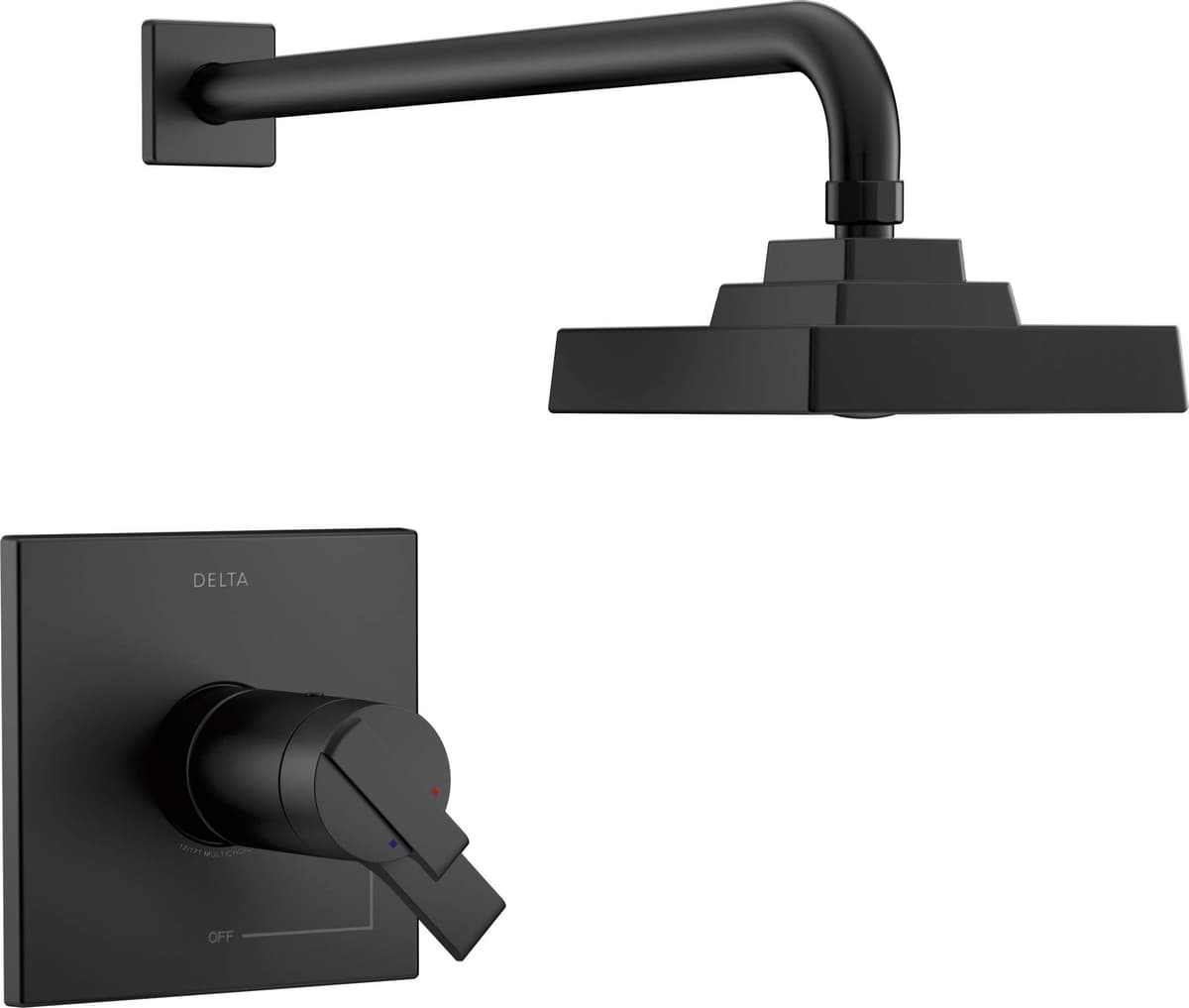 Delta T17T267-BL TempAssure Serie 17T Kit de Terminación para Ducha, Negro Mate