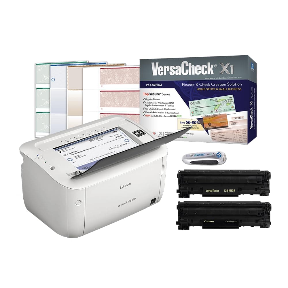 VersaCheck M15 MXD impresora de cheques MICR y software VersaCheck X1 Platinum (bundle) CM15-8494
