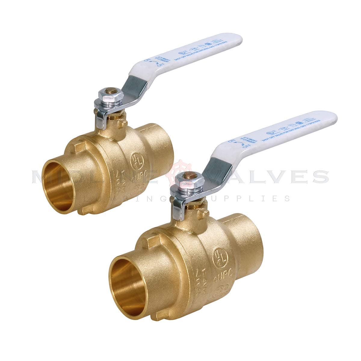 Midline Valve 832C226-NL-2 Válvula de bola full port latón 4" SWT (pack 2)