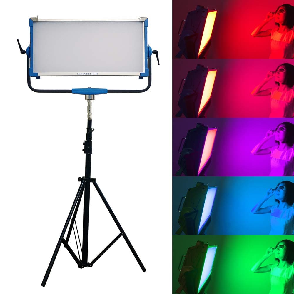 Yidoblo AI-3000C Panel LED RGBW 300W con control APP y efectos para fotografía y video