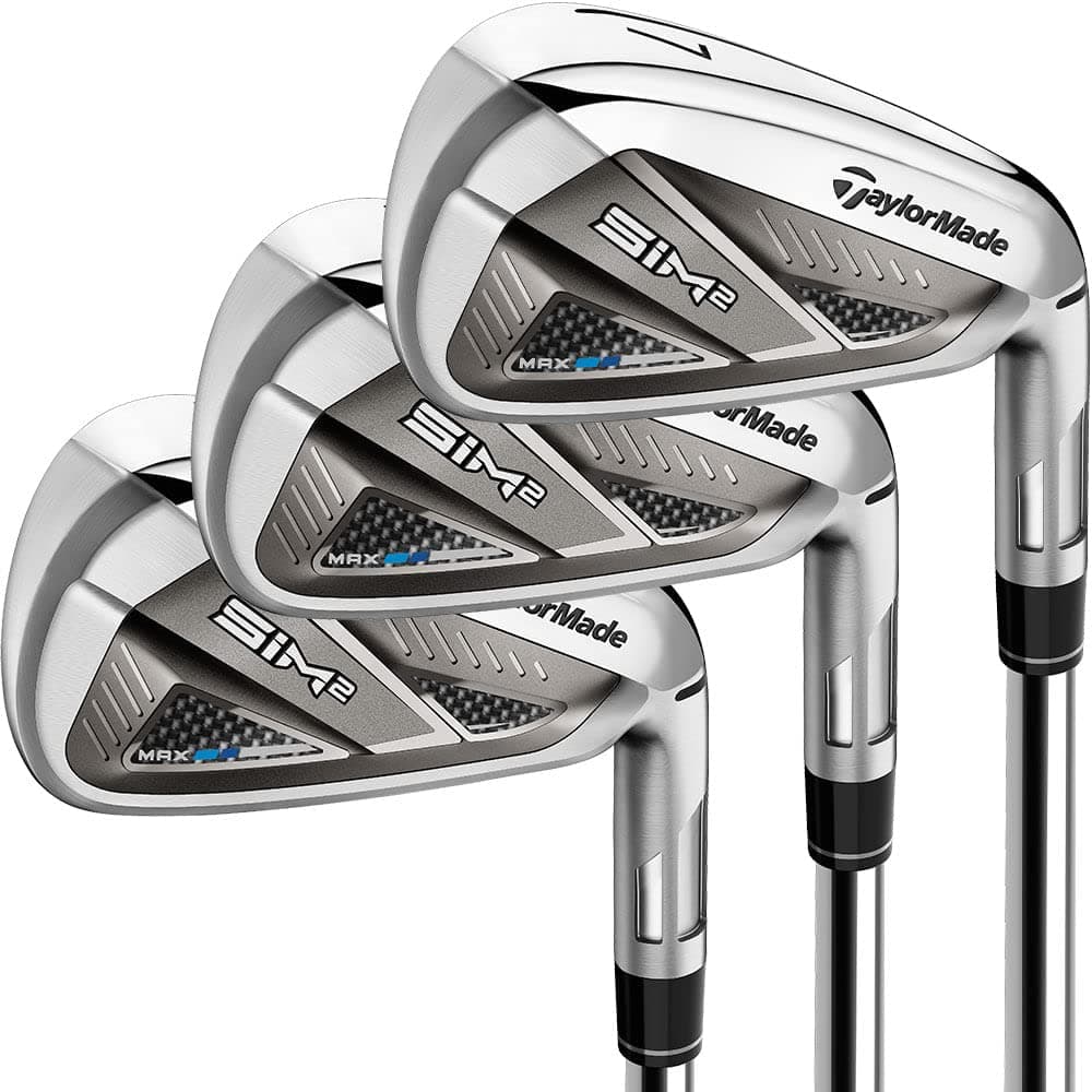 TaylorMade SIM2 Max Juego de Hierros para Hombre Derecha Acero Stiff 5-PW N6978109