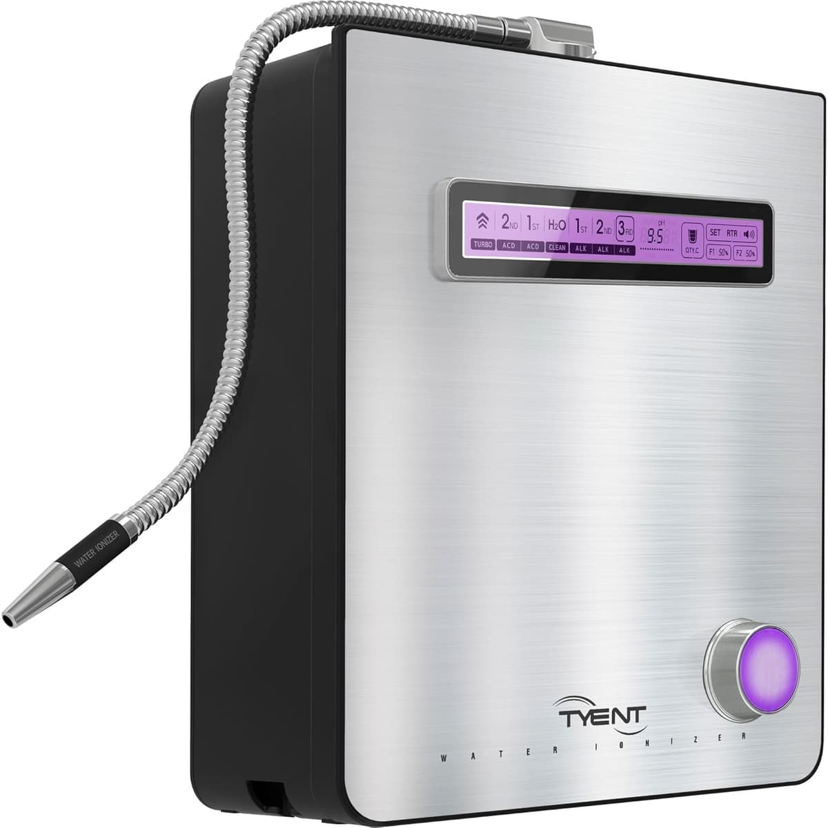 Tyent Edge 9 Turbo Water Ionizer - Sistema de Doble Filtración y Ajuste de pH Edge-9000 Ionizer