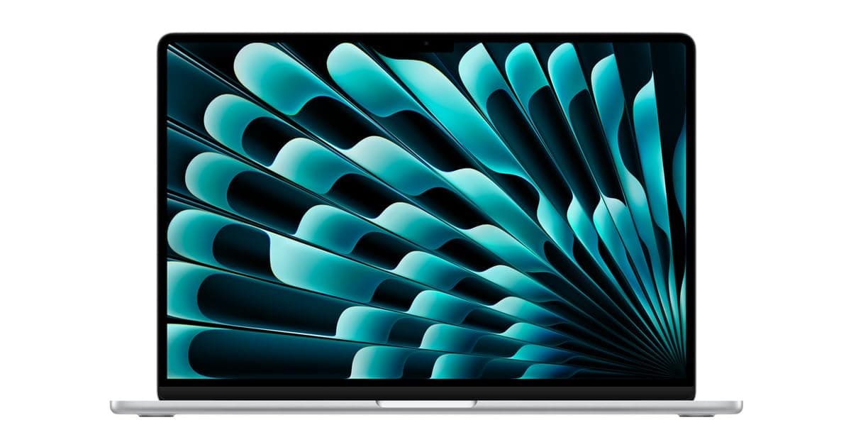 Apple MacBook Air 15" (2023) con M2 8-Core CPU/10-Core GPU 16GB 512GB Silver (Renewed) MQKV3LL/A