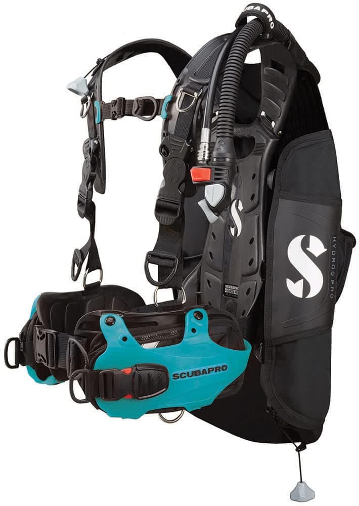 SCUBAPRO Hydros Pro BCD para Hombre con BPI, Turquoise, Medium SPRO-21.730.300-TURQUOISE