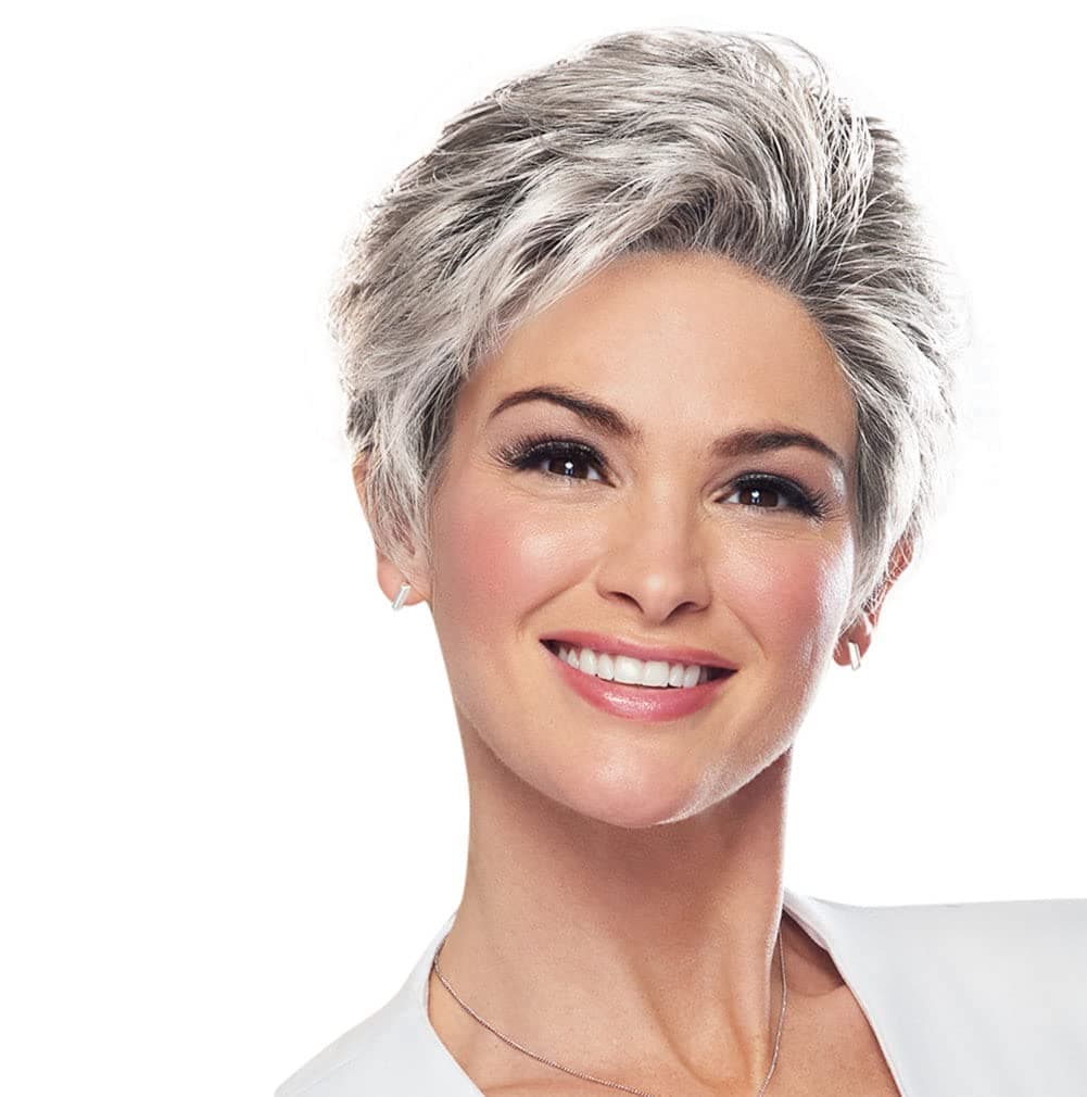 Hair u wear Raquel Welch Winner Elite Peluca R61 Palest Pearl - Pixie con Lace Front y Monofilamento 111758