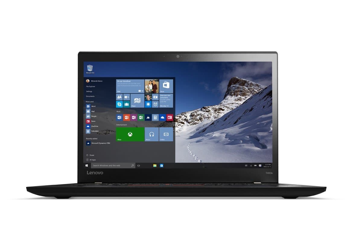 Lenovo ThinkPad T460s 20F9005BUS Ultrabook LCD de 14", Intel Core i7 (6.ª gen) i7-6600U dual-core 2.60 GHz, 20 GB, 512 GB SSD (Reacondicionado) 20F9005BUS-cr