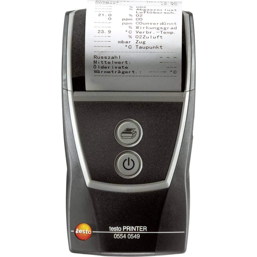 Testo 0554 0549 impresora rápida IRDA para analizadores de gases