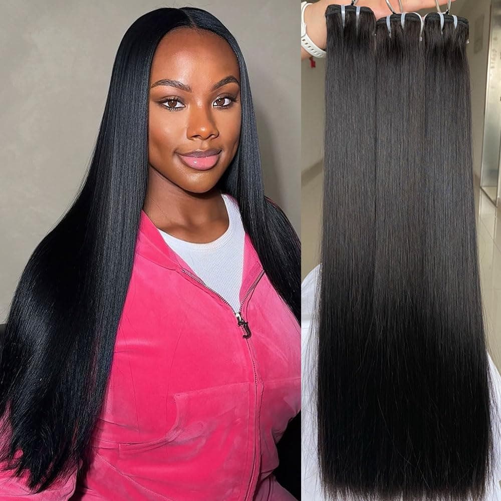 zomeme 16A Straight Bundles Human Hair, cabello vietnamita raw sin procesar, 24 26 28 inch WS-falian24 26 28