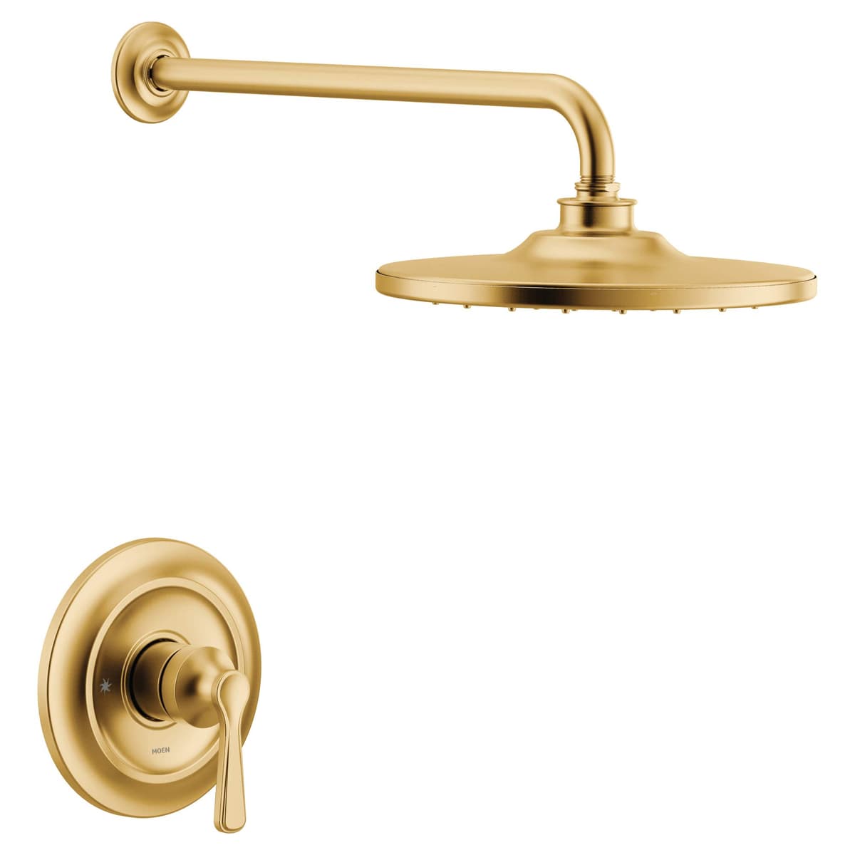 Moen Colinet M-CORE 3-Series UTS344302BG Kit de terminación de ducha 1 manija Brushed Gold