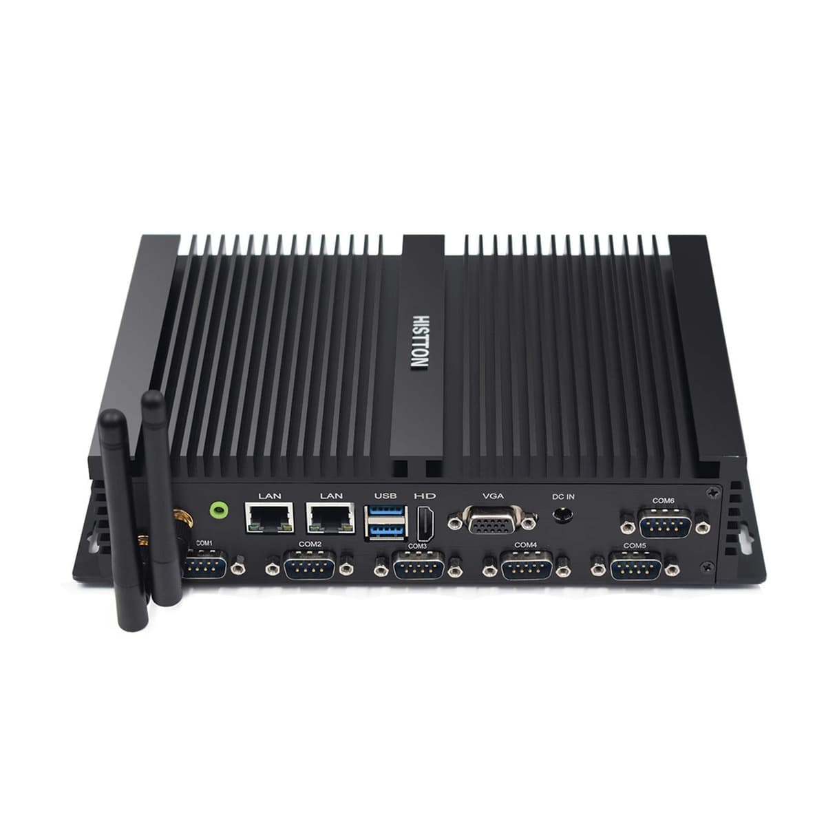 HISTTON Fanless Mini PC i5-4200U 8GB RAM 256GB SSD, Dual LAN, HDMI/VGA, Windows 10 Pro K4-i5-4200U