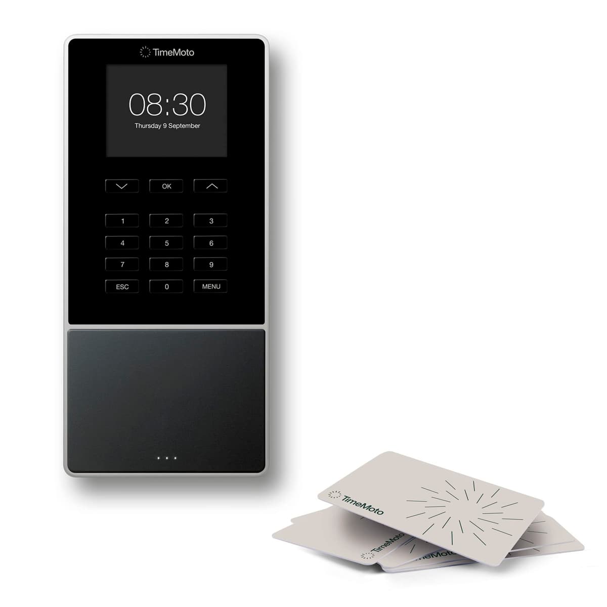 TimeMoto TM-616 Reloj checador para empleados con RFID y PIN, hasta 200 usuarios 125-0585