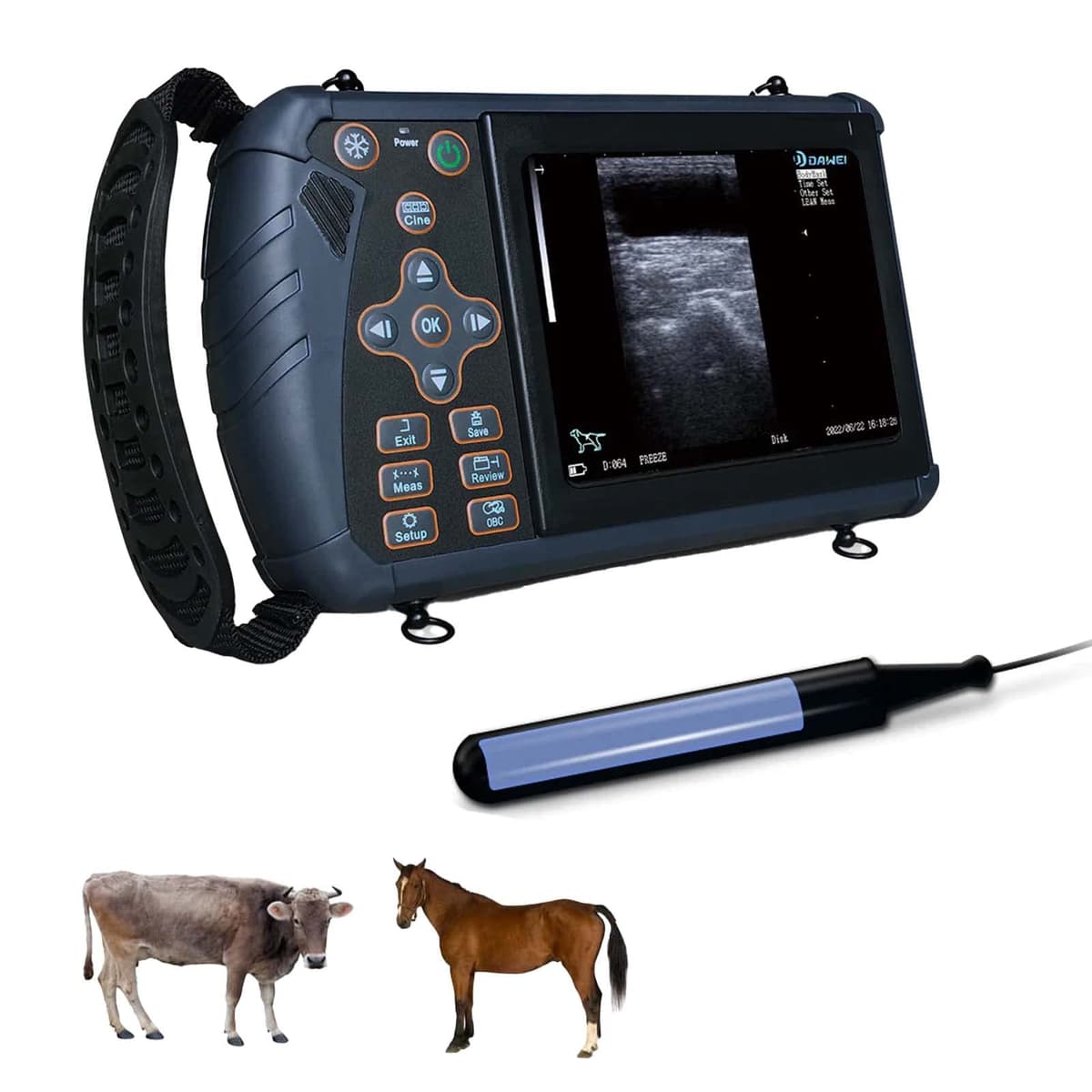 DAWEI S1 Veterinario - Ecógrafo portátil con sonda rectal 7.5MHz