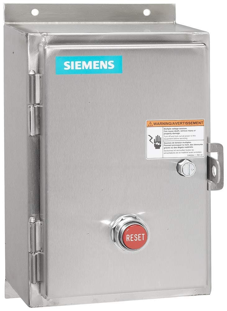 Siemens 14DP32WL81 Arrancador de motor de servicio pesado, 3 fases, 3 polos, 27A, 277V