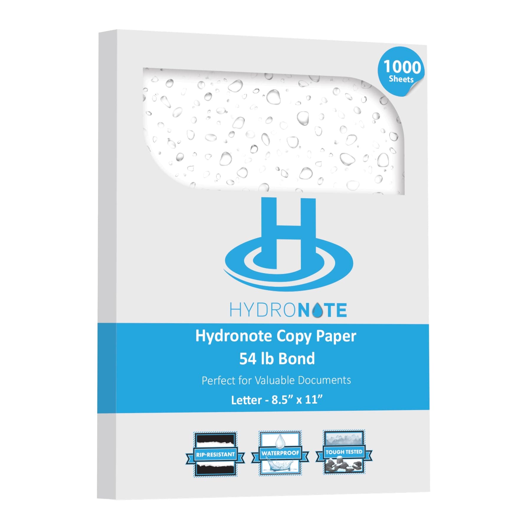 TerraSlate Hydronote Papel Impermeable 8.5" x 11" (1000 hojas) HN.8511.1000