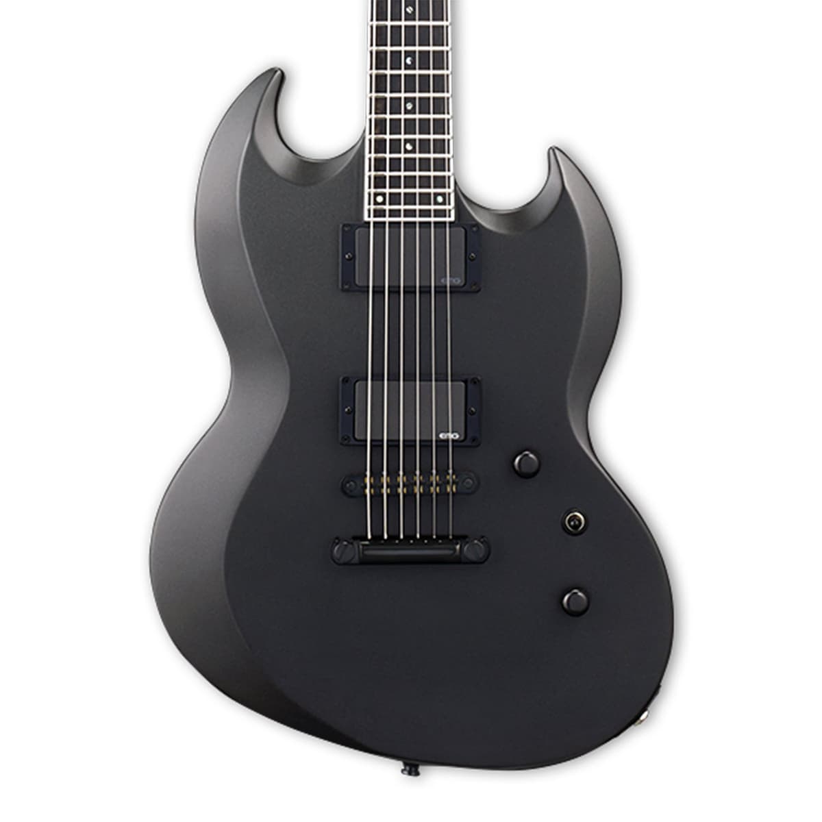 ESP E-II Viper Baritone Guitarra Eléctrica Barítono 27" con Pastillas EMG 81/60 (Charcoal Metallic Satin) EIIVIPERBCHMS