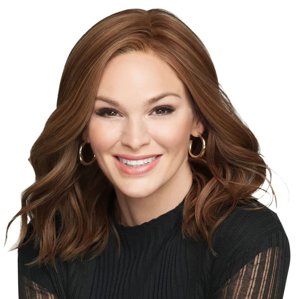 Hair u wear Raquel Welch Wavy Day - Largo hombros con ondas suaves, talla de copa promedio, RL12/16 Honey Toast