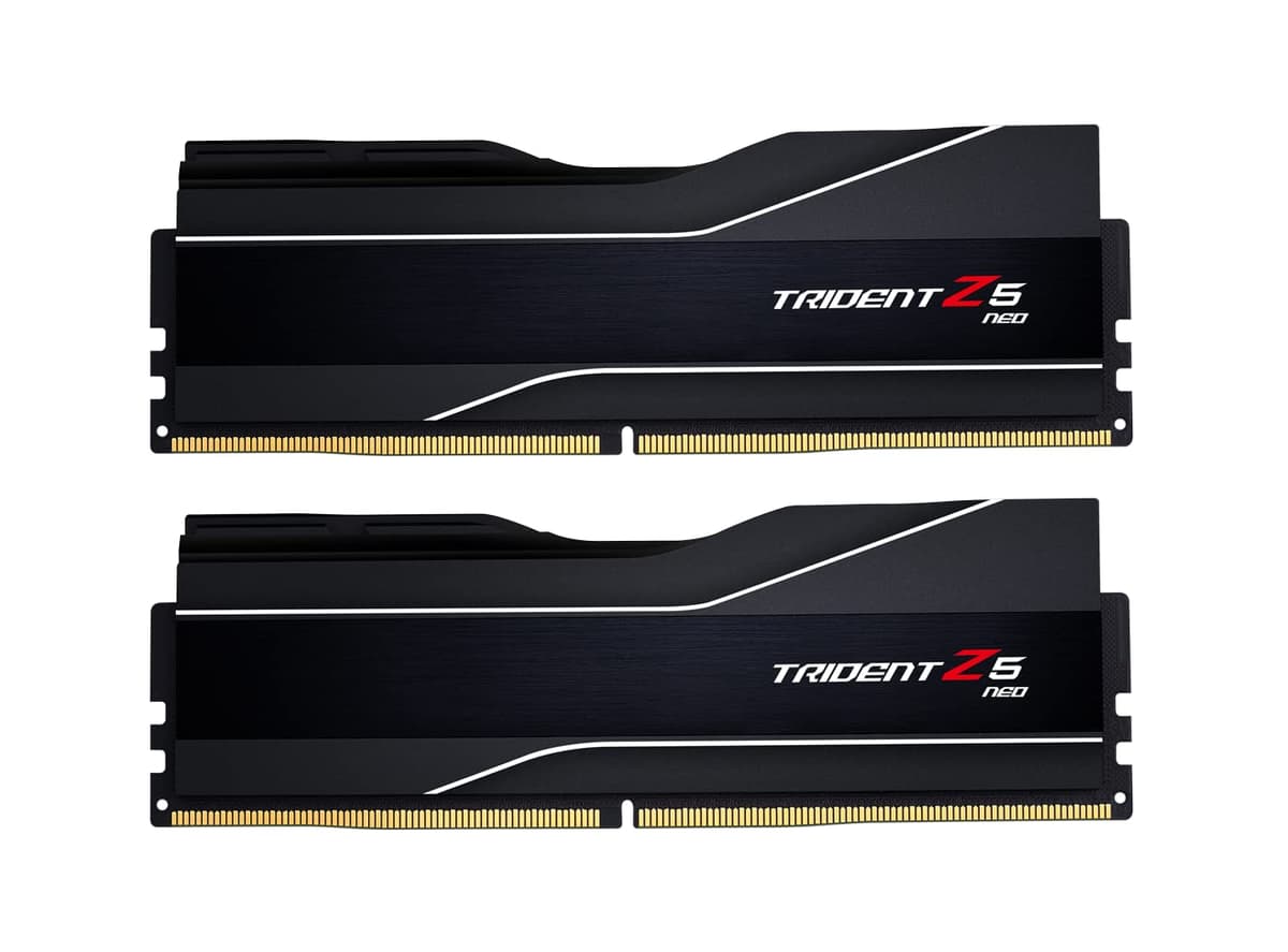G.SKILL Trident Z5 Neo DDR5 64GB (2x32GB) 6000 MT/s CL32 EXPO (Matte Black) F5-6000J3238G32GX2-TZ5N