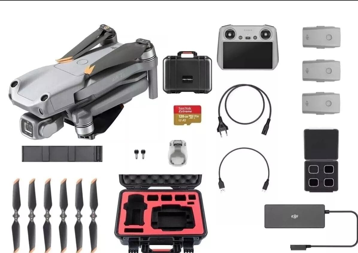 DJI Air 2S Fly More Pro Combo con DJI RC - Drone 1" CMOS, 5.4K, 3-Ejes, Obstáculo 4 Direcciones Mavic3Classic