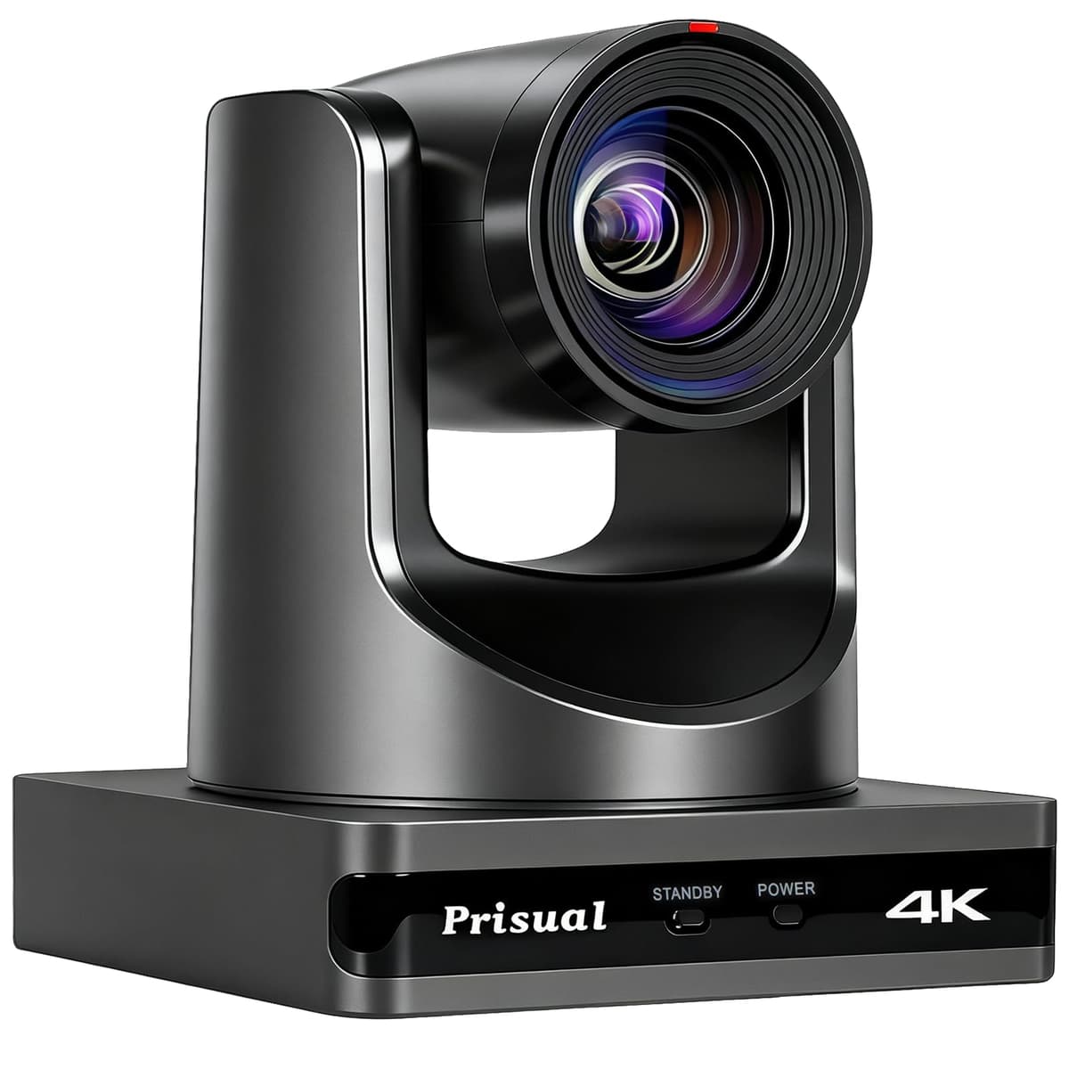 Cámara PTZ Prisual 4K HDMI, Certificada NDI, Seguimiento Automático PTZ Avanzado, 1/1.8” UHD Zoom Óptico 20X, Cámara PTZ 4K LAN/USB3.0 para Iglesia, Culto, Educación, Conferencias, Eventos, PoE, PT20X-4K-N