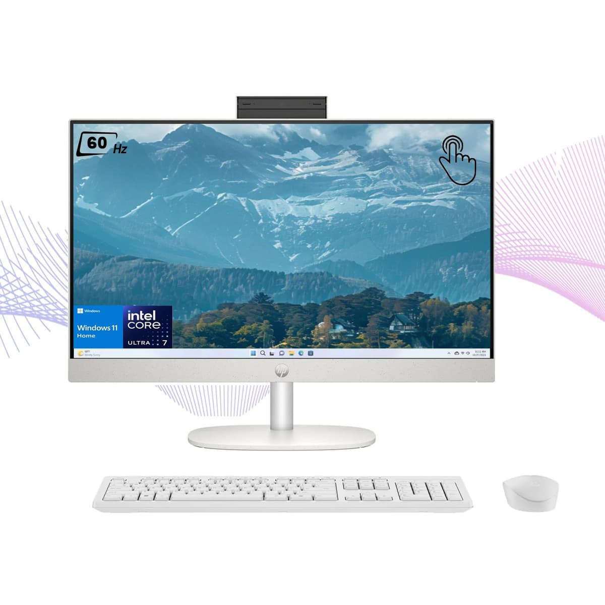 HP 27 Ultra 7 All-in-One Touchscreen 27" FHD, Intel Core Ultra 7-155U, 64GB RAM, 2TB SSD 27-cr1057c