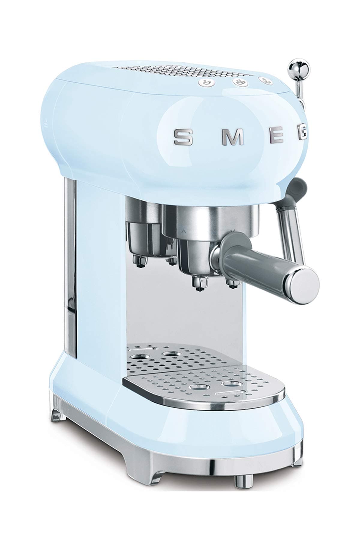 Cafetera espresso Smeg estilo retro ECF01PBUS Paster Blue