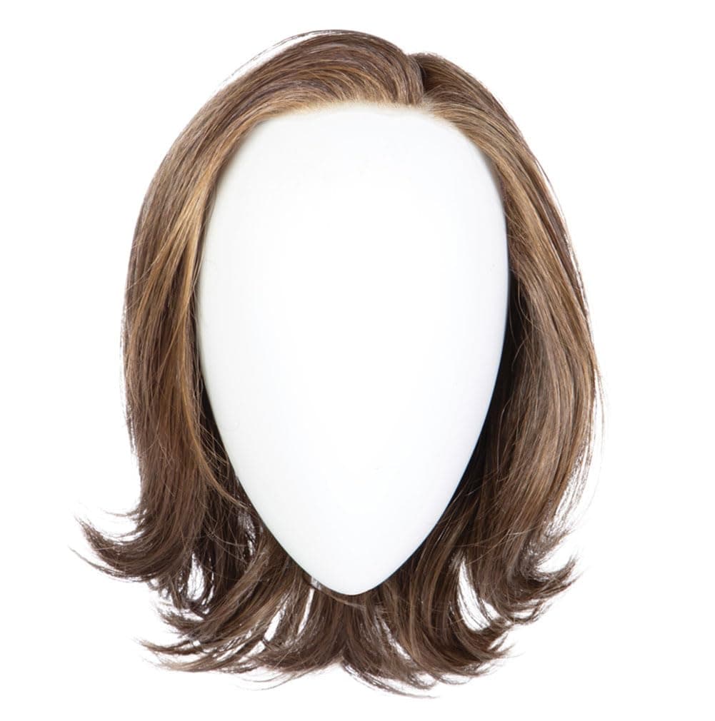 Hair u wear Peluca corta 'Take A Bow' con capas y base atada a mano, Raquel Welch (RL19/23SS Shaded Biscuit)