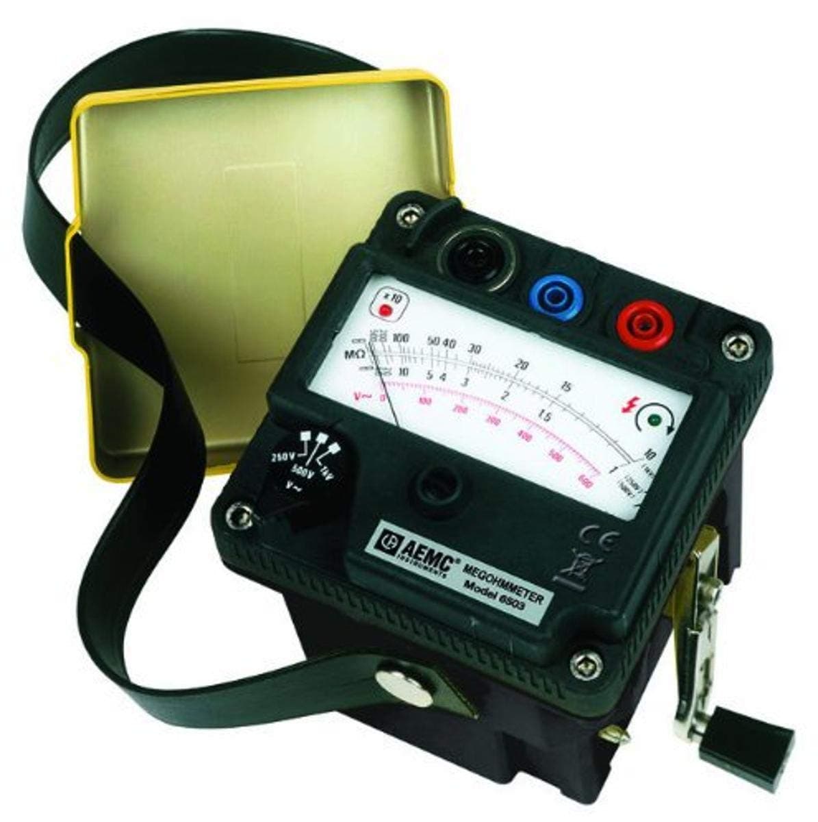 Megohmímetro manual AEMC 6503, hasta 5000 MΩ, voltaje de prueba 250/500/1000V 2126.52