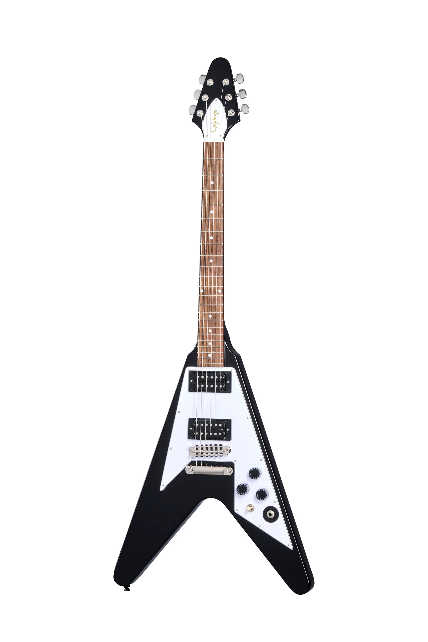 Epiphone Kirk Hammett 1979 Flying V Ebony con estuche EIGCKH79FVEBNH1