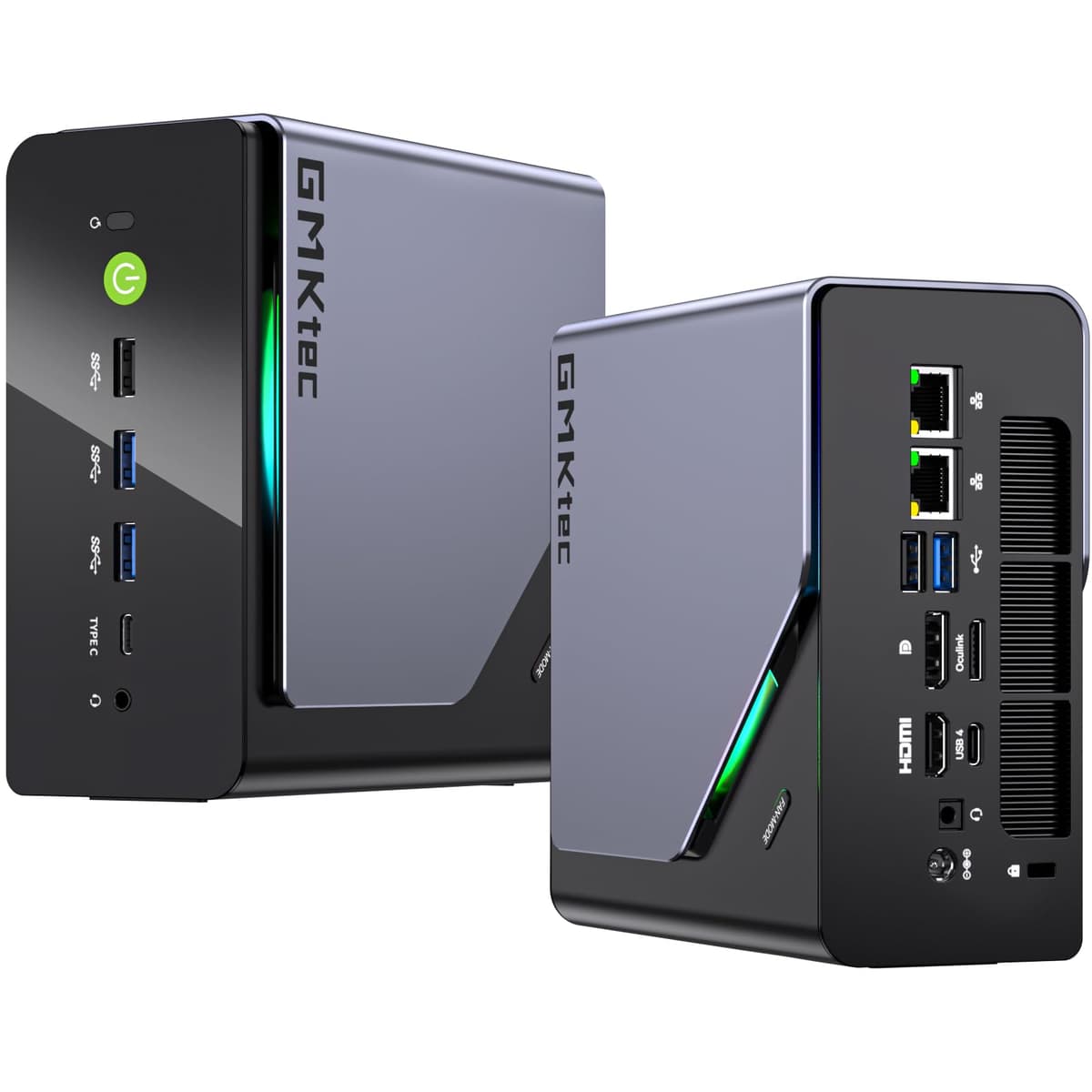 GMKtec K12 Mini PC Gaming Ryzen 7 H 255 64GB DDR5 1TB SSD con 3x M.2, Oculink y 2.5GbE