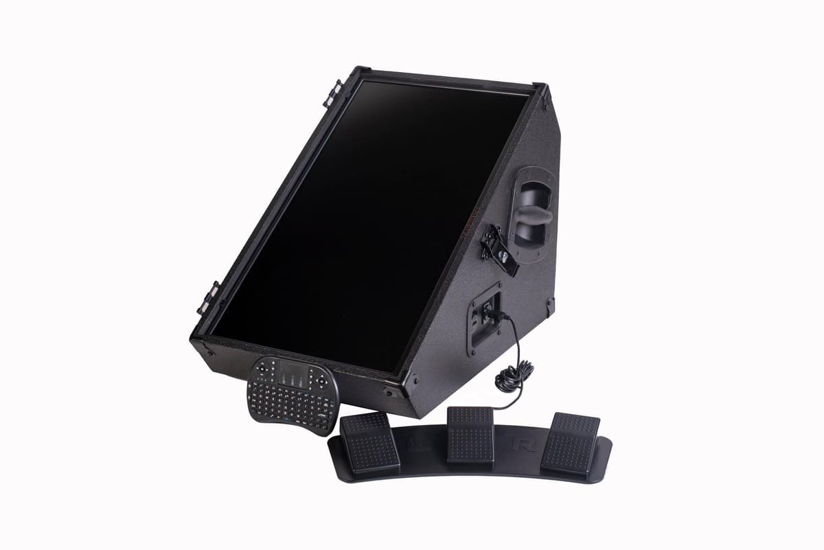 Upstage Creations MOGX Hobby Teleprompter 24" vertical con plexiglás antirreflejo