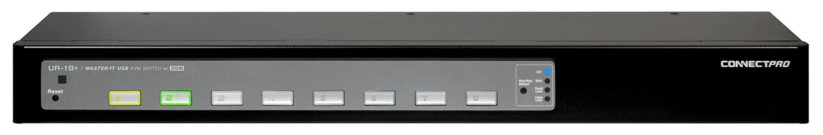 ConnectPro UR USB VGA KVM 8 puertos con DDM y multi-hotkey (kit, 6 ft) UR-18-PLUS-KIT