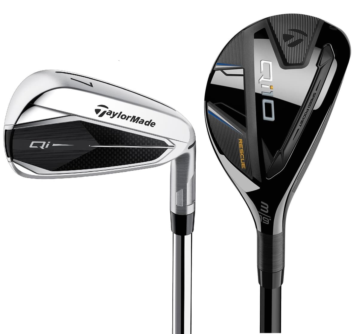 TaylorMade Qi Combo Hierros 3/4 Rescue 5-P Acero Regular para zurdos V9851507