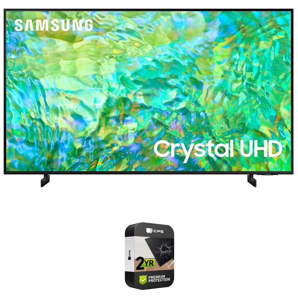 Samsung UN55CU8000 Televisor Smart Crystal UHD 4K de 55 pulgadas Paquete con Protección Mejorada CPS de 2 años (Modelo 2023) E99SAMUN55CU8000