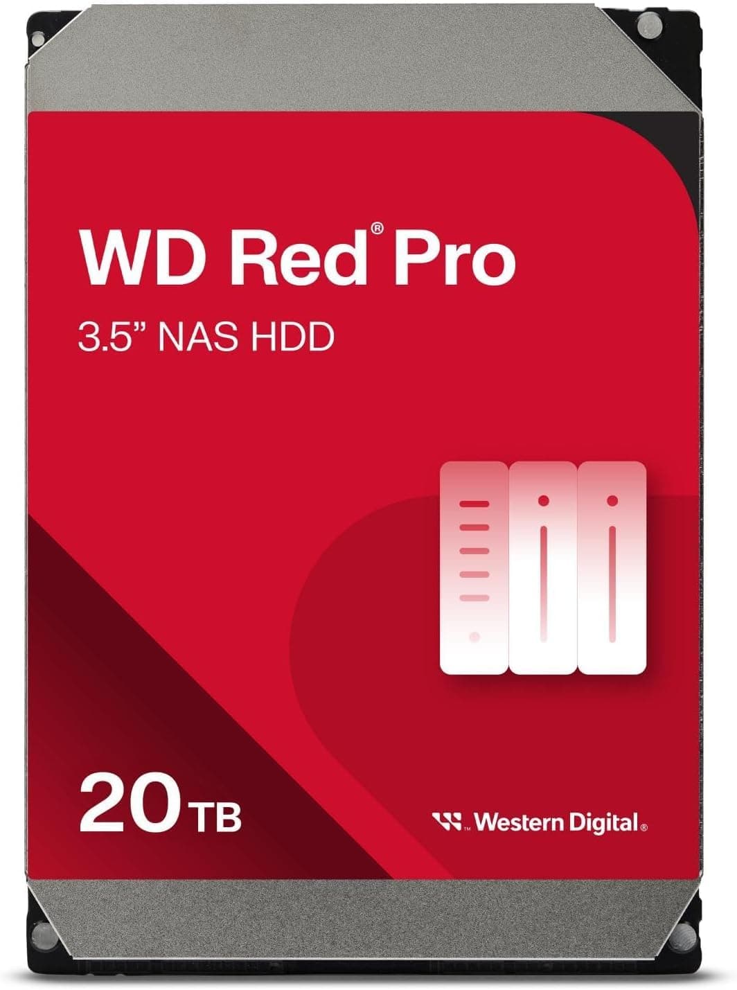 Western Digital Disco Duro Interno NAS WD Red Pro 20TB - 7200 RPM, SATA 6 Gb/s, CMR, 512 MB Caché, 3.5" - WD202KFGX WD202KFGX-SPCKWN0