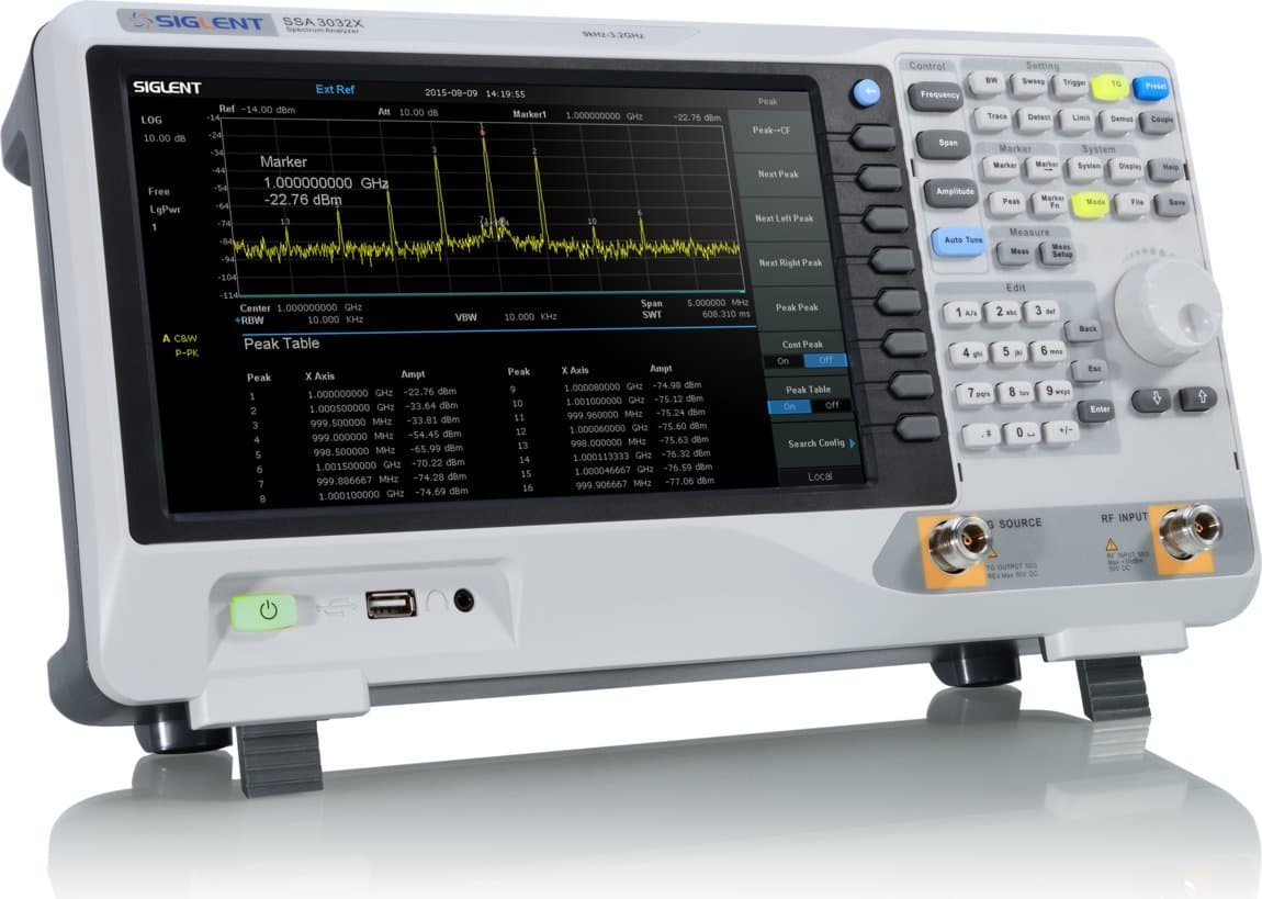 Siglent SSA3021X Analizador de espectro 9 kHz-2.1 GHz con generador de seguimiento