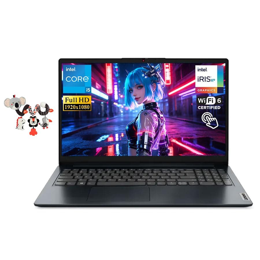 Lenovo IdeaPad 15.6" Pantalla Táctil FHD, Intel i5-1335U de 10 núcleos (hasta 4.6 GHz) 16GB RAM 1TB SSD, Gráficos Intel Iris Xe, WiFi 6, Windows 11, Larga Duración de Batería con Accesorio Computadora para Negocios y Estudiantes