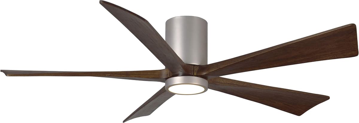 Matthews Fan Company Matthew Irene IR5HLK-BN-60 Ventilador de Techo 60" Flush Mount con Luz y Control