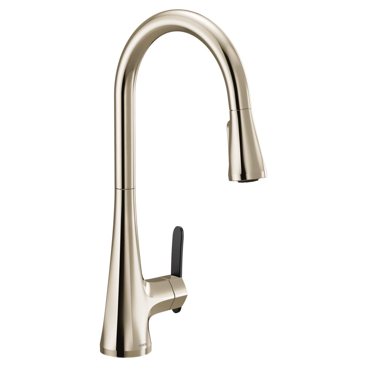 Moen Sinema S7235NL Grifo de cocina alto con Power Boost y Reflex, Níquel Pulido