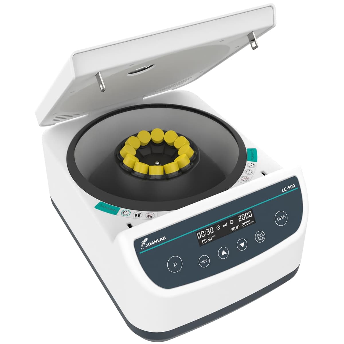 Centrífuga de banco JOANLAB JLLC500-12 500-4000 rpm, múltiples adaptadores