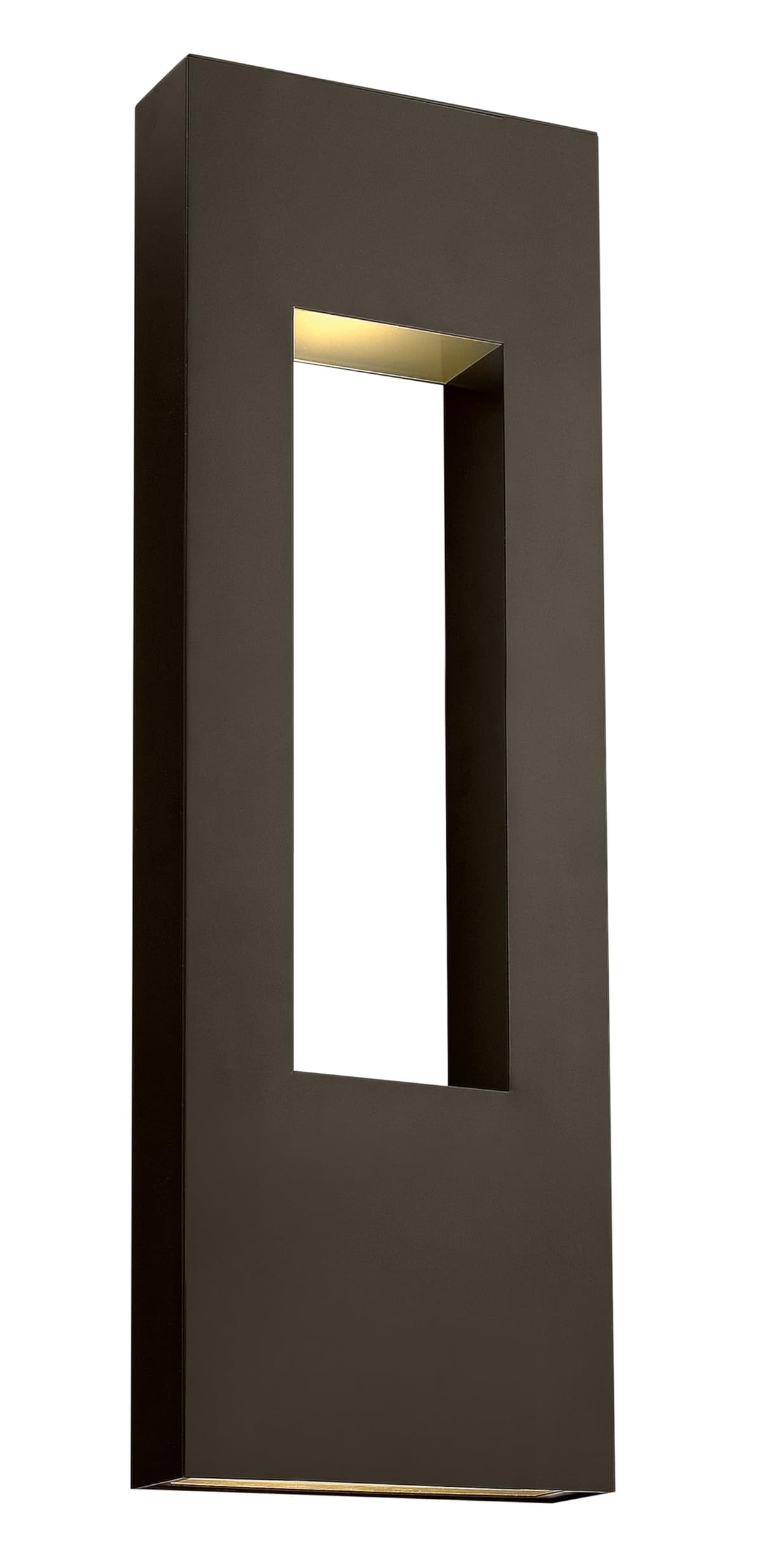 Hinkley Atlantis Farol de Pared Extra Grande con LED Integrado, Aluminio y Vidrio Esmerilado - Bronce 1639BZ-LED