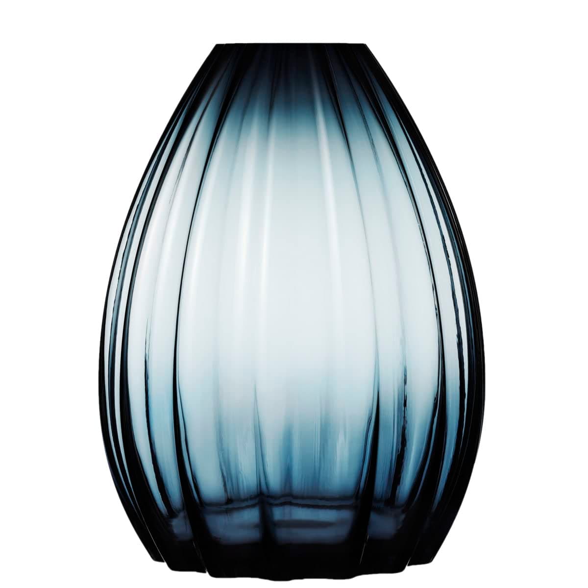 Holmegaard Jarrón 2Lips color azul oscuro, 45 cm 4340440
