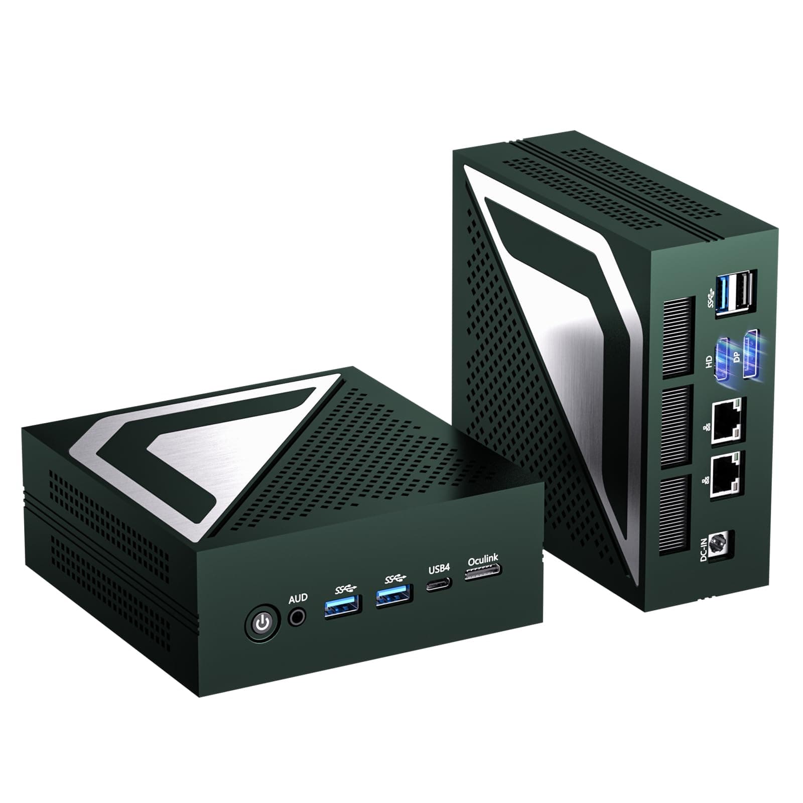 Kinupute Mini PC Ryzen AI 9 HX370, 64GB DDR5, 4TB PCIe4.0, Radeon 890M, WiFi7, Dual 2.5G LAN