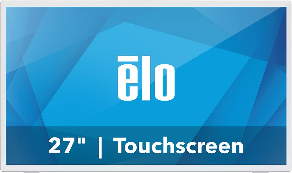 Elo 2770L 27" Monitor táctil PCAP con vidrio antirreflejo, 10 puntos, 1920 x 1080, Blanco E266381